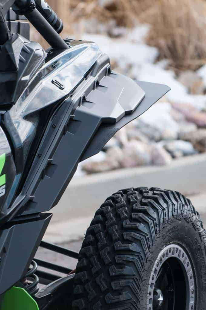 Rokblokz Can-am Maverick X3 Fender Extensions, Mud Flaps/brp Fenders Installed