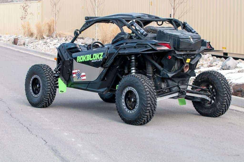 Rokblokz Can-am Maverick X3 Fender Extensions, Mud Flaps/brp Fenders Installed