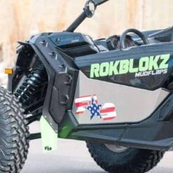 Rokblokz Can-am Maverick X3 Fender Extensions, Mud Flaps/brp Fenders Installed