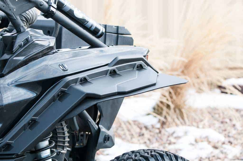 Rokblokz Can-am Maverick X3 Fender Extensions, Mud Flaps/brp Fenders Installed