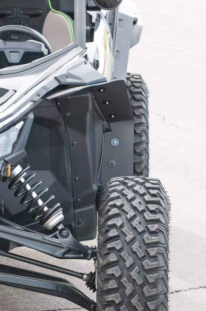 Rokblokz Can-am Maverick X3 Fender Extensions, Mud Flaps/brp Fenders Installed