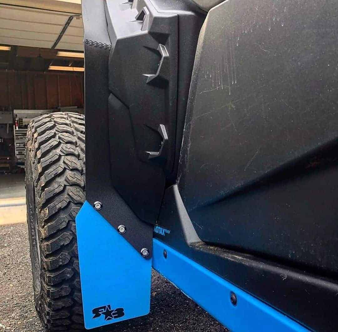 Rokblokz Can-am Maverick X3 Fender Extensions, Mud Flaps/brp Fenders Installed