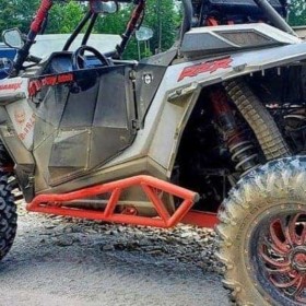 L&w Fab Polaris Rzr Tree Kicker, Nerf Bars