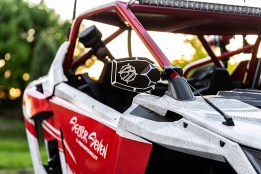 Sector Seven Utv Side View Mirrors, Solid Billet