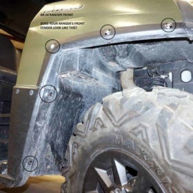 Rokblokz Polaris Ranger Mud Flap Fender Extensions