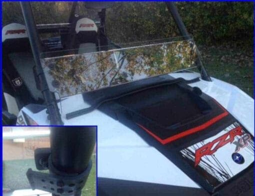 Polaris Rzr Xp Half Windshield, Formed Poly