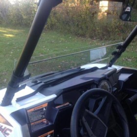 Polaris Rzr Xp Half Windshield, Formed Poly