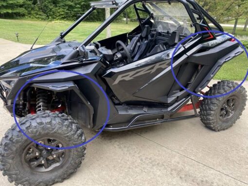 Polaris Rzr Pro Xp Fender Extensions, Turbo R Fender Extensions