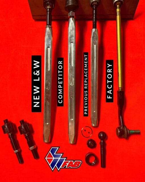 L And W Fab Polaris Rzr Xp Turbo Tie Rods, Upgrade Options