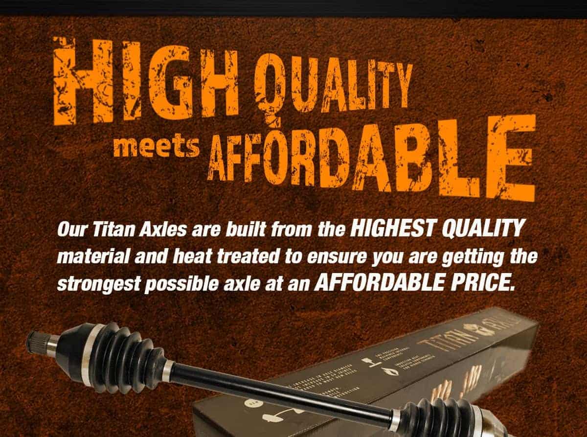 Kawasaki KRX Axles, KRX 1000 Axles, Titan Edition