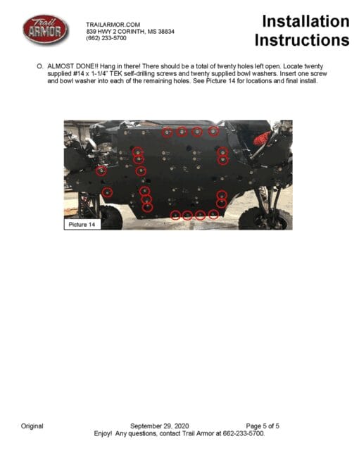 Trail Armor Can-am Maverick Skid Plate, Commander Skid Plate