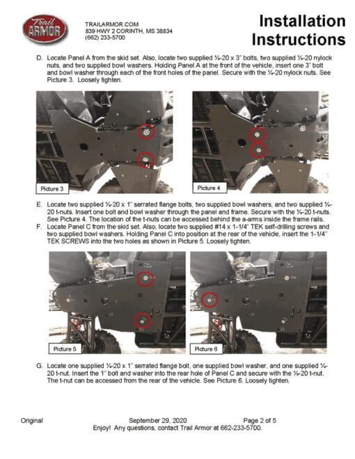 Trail Armor Can-am Maverick Skid Plate, Commander Skid Plate