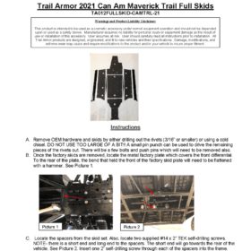 Trail Armor Can-am Maverick Skid Plate, Commander Skid Plate