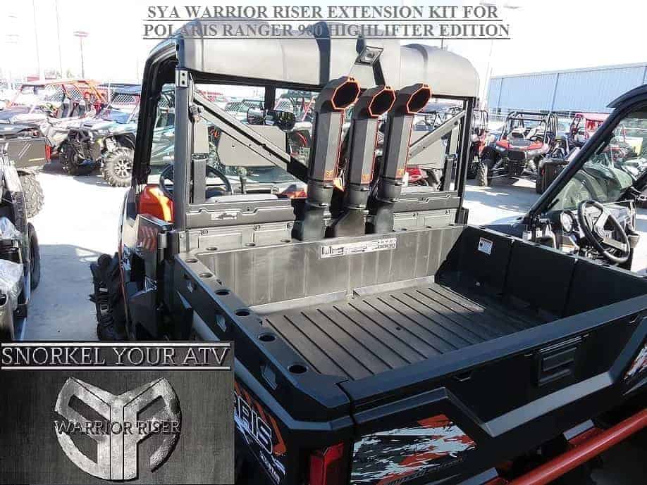 Snorkel Your Atv Polaris Ranger Highlifter Snorkel Extension Kit, Warrior Edition