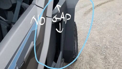 Trail Armor Polaris Rzr Pro Xp Fender Inserts, Turbo R Fitment
