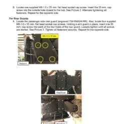 Trail Armor Yamaha Wolverine Rmax4 Compact A Arm Guards