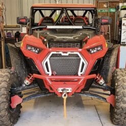 L And W  Fab Polaris Rzr Xp Grille, 2 Piece Clip In Upgrade