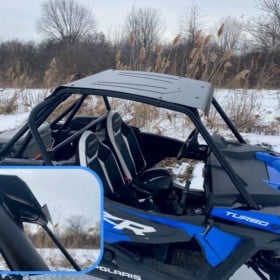 Polaris Rzr Xp Turbo S Roof, Full Metal Low Profile Style