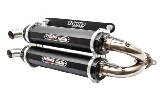 Trinity Racing Polaris Rzr Xp Turbo Exhaust System - Brushed Finished, Full System