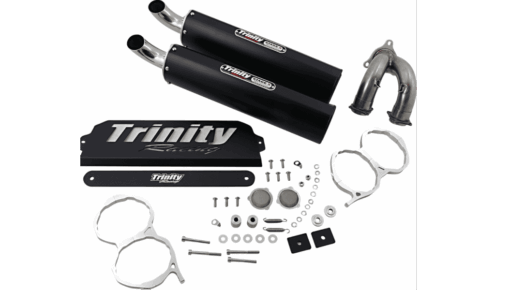 Trinity Racing Polaris Rzr Pro Xp Exhaust System - Black Finish, Full System
