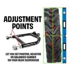 S3 Power Sports Can-am Defender Rear Arms, Upper Adjustable