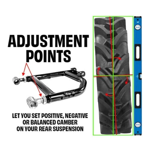 S3 Power Sports Can-am Defender Rear Arms, Upper Adjustable
