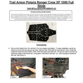 Trail Armor Polaris Ranger Xp 1000 Crew Skid Plates. 21 Newer