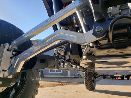 L And W  Fab Polaris Rzr Pro Xp Radius Rod Set, 2 Heim Adjustable