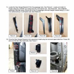 Trail Armor Polaris Ranger 1000 Doors, Solid Uhmw