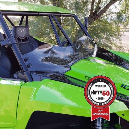 Klock Werks Arctic Cat Wildcat Xx Half Windshield, Utv Flare Edition - Dark Smoke