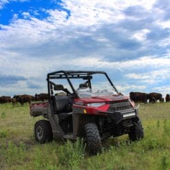 Klock Werks Polaris Ranger Half Windshield, Utv Flare Edition.