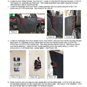 Trail Armor Polaris Ranger 1000 Doors, Solid Uhmw