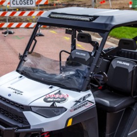 Klock Werks Polaris Ranger Half Windshield, Utv Flare Edition.