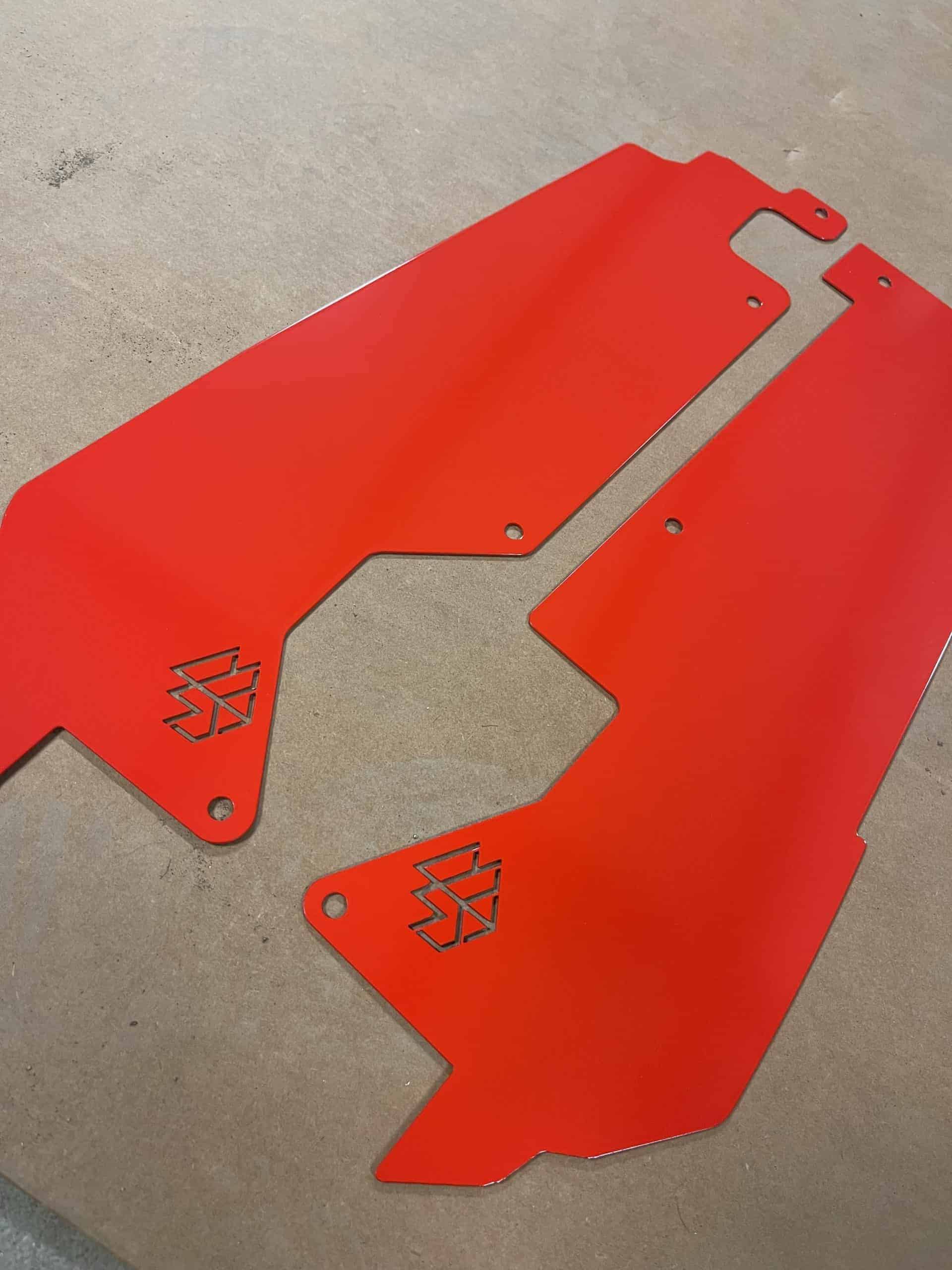 L And W Fab Polaris Rzr Pro Xp Inner Fender Guards, Turbo R Inner Fender Guards, Laser Cut Metal