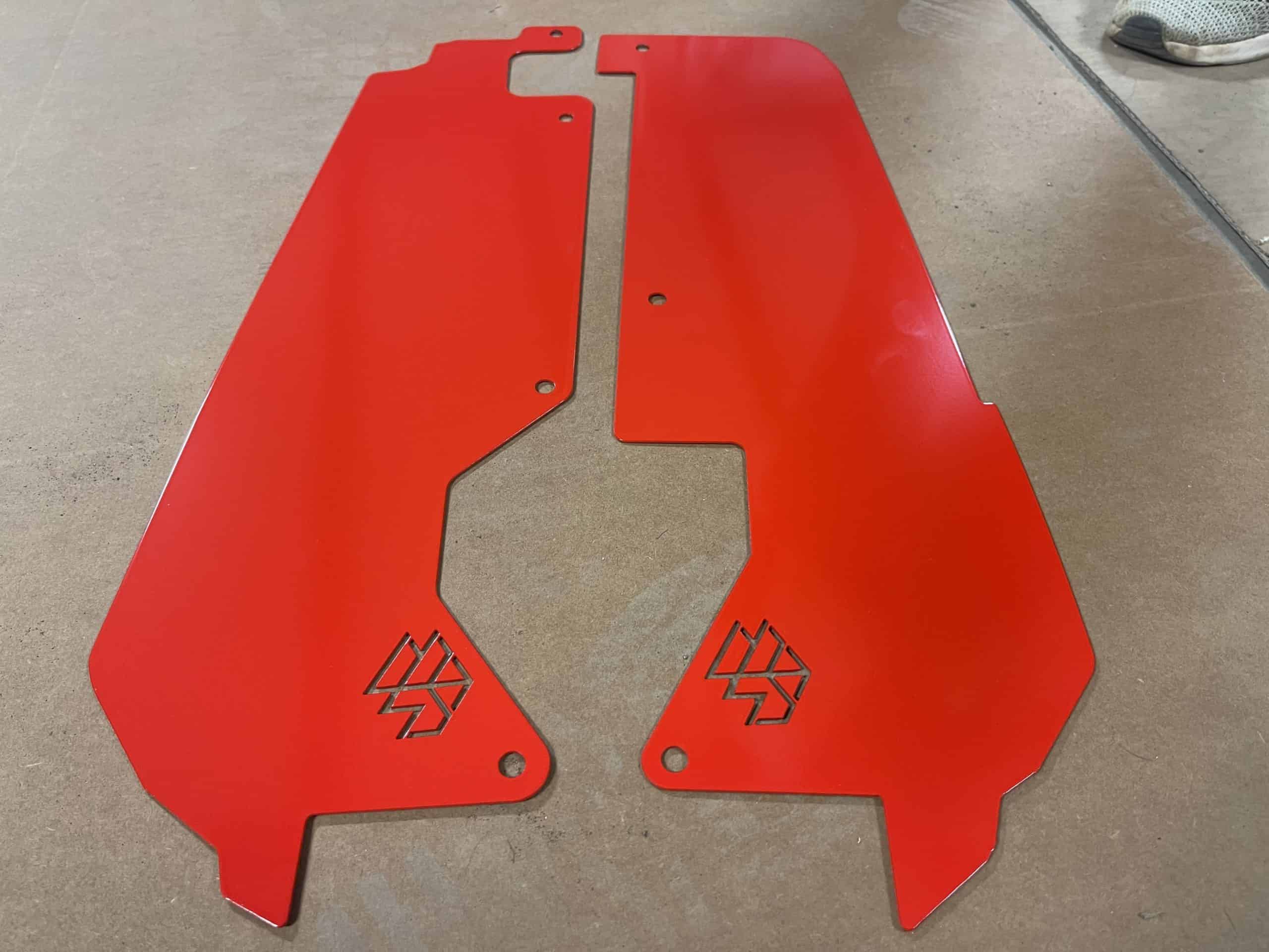 L And W Fab Polaris Rzr Pro Xp Inner Fender Guards, Turbo R Inner Fender Guards, Laser Cut Metal