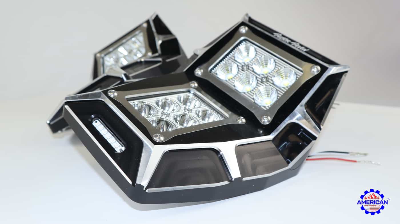 Sector Seven Sawtooth Utv Led Lighted Mirrors, Amber Marker