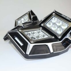 Sector Seven Sawtooth Utv Led Lighted Mirrors, Amber Marker