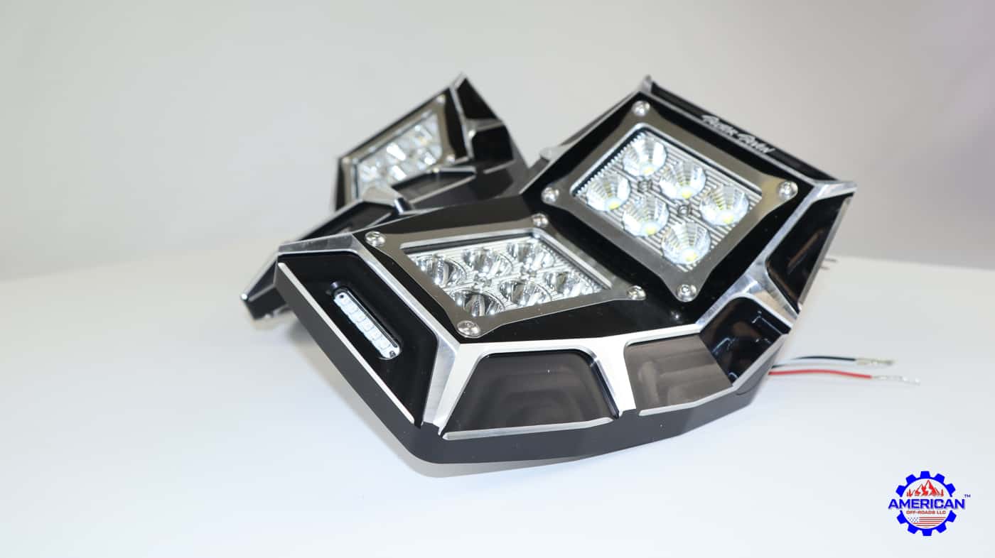 Sector Seven Sawtooth Utv Led Lighted Mirrors, Amber Marker