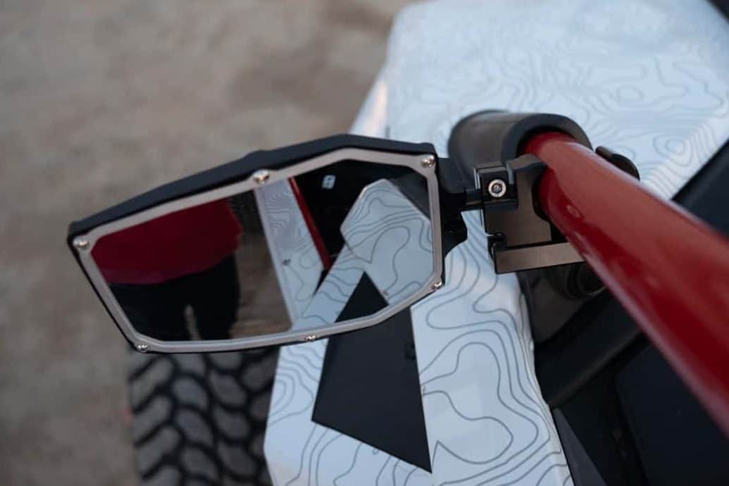 Sector Seven Sawtooth Utv Led Lighted Mirrors, Amber Marker