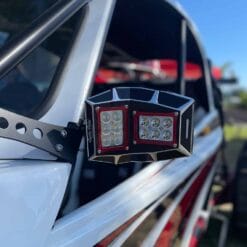 Sector Seven Sawtooth Utv Led Lighted Mirrors, Amber Marker