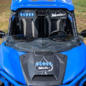 Klock Werks Kawasaki Krx 1000 Half Windshield, Utv Flare Edition.