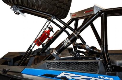 Trinity Racing Polaris Rzr Xp Spare Tire Carrier, High Clearance Edition