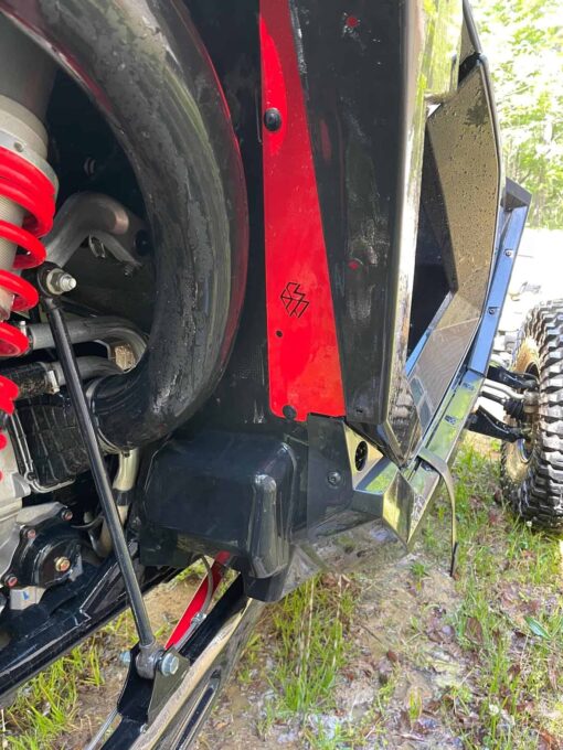 L And W Fab Polaris Rzr Pro R Inner Fender Guards, Laser Cut Metal
