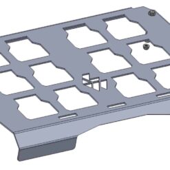 L And W Fab Polaris Rzr Pro Series Tool Box Mount Plate