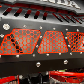 Ajk Offroad Honda Talon Exhaust Cover, 2 Tone Meshed