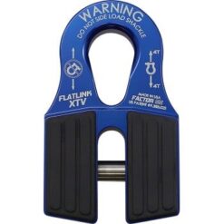 Factor 55 Off-Road Flat Winch Shackle Setup, Flatlink Setup - Blue