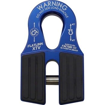 Factor 55 Off-Road Flat Winch Shackle Setup, Flatlink Setup - Blue