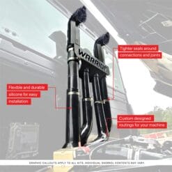 Snorkel Your Atv Polaris Ranger Xp 1000 Snorkel Kit, Outside Cab Warrior Edition Design