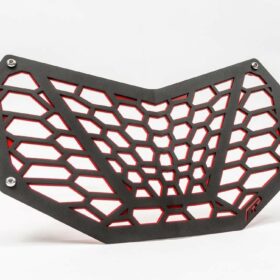 Agency Power Maverick X3 Grille, 2 Piece Color Options - Red Powder Coat