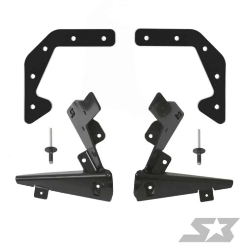 S3 Power Sports Polaris Rzr Pro R Mud Flap Brackets, Turbo R Mud Flap Brackets